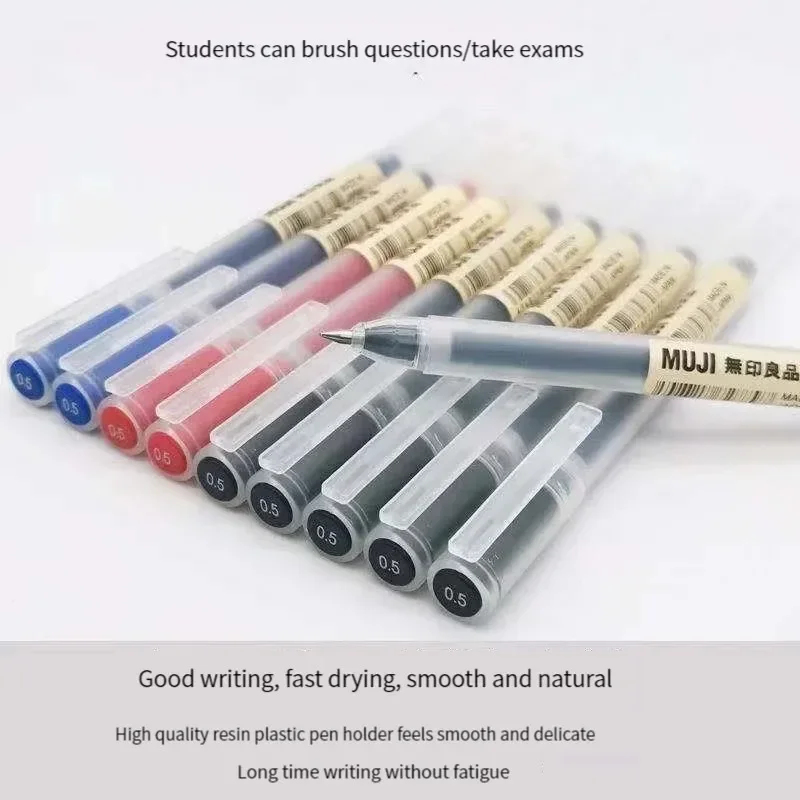 6/8개/세트 MUJI 젤 펜 블랙/레드/블루 0.38 - Muji Stationery Gel Pen 리뷰 및 가격
